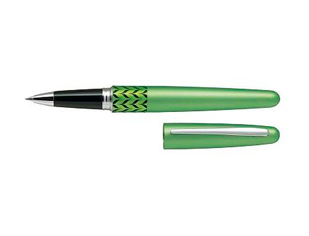 Boligrafo pilot urban mr retro pop verde claro 0,7 mm con estuche y bolsa