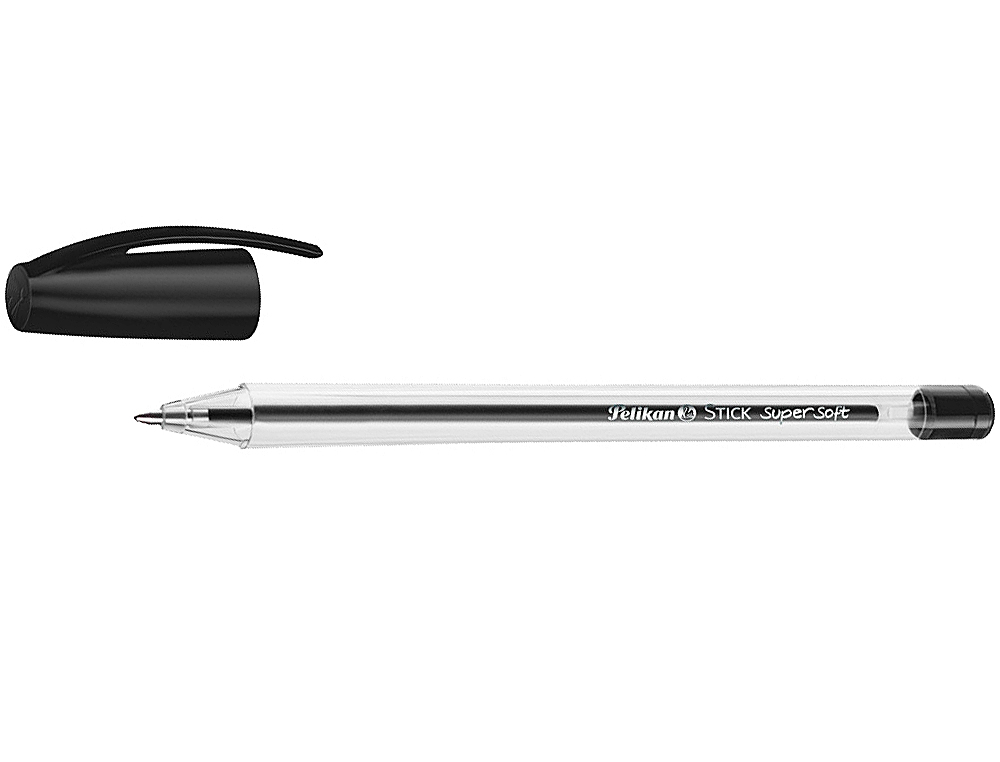 Boligrafo pelikan stick super soft negro