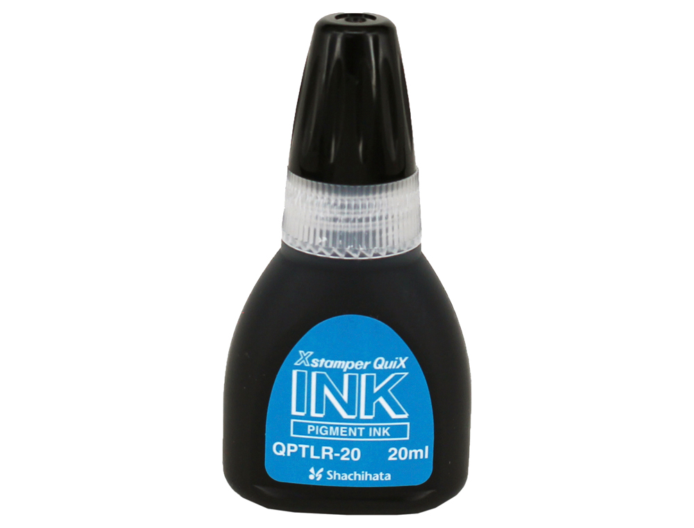 Tinta x'stamper quix para sellos negra bote de 20 ml