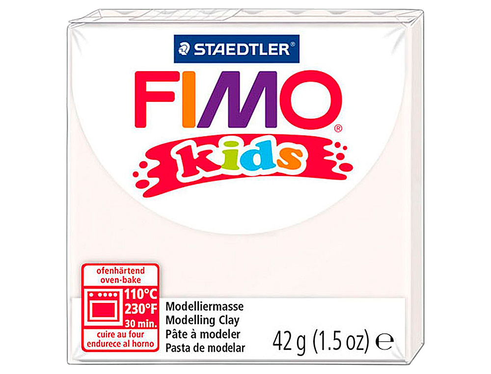 Pasta staedtler fimo kids 42 gr color blanco