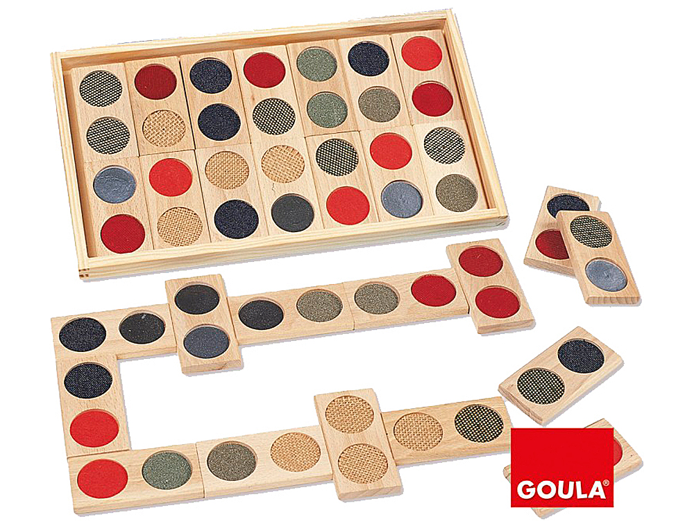 Juego goula didactico domino tactil