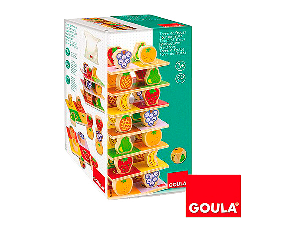 Juego goula didactico torre de frutas