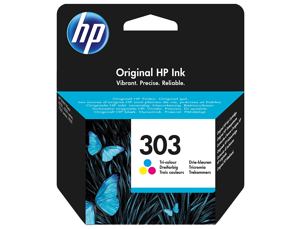 Ink-jet hp n. 303 envy photo 6230 / 7130 / 7830 color tricolor capacidad 200 paginas