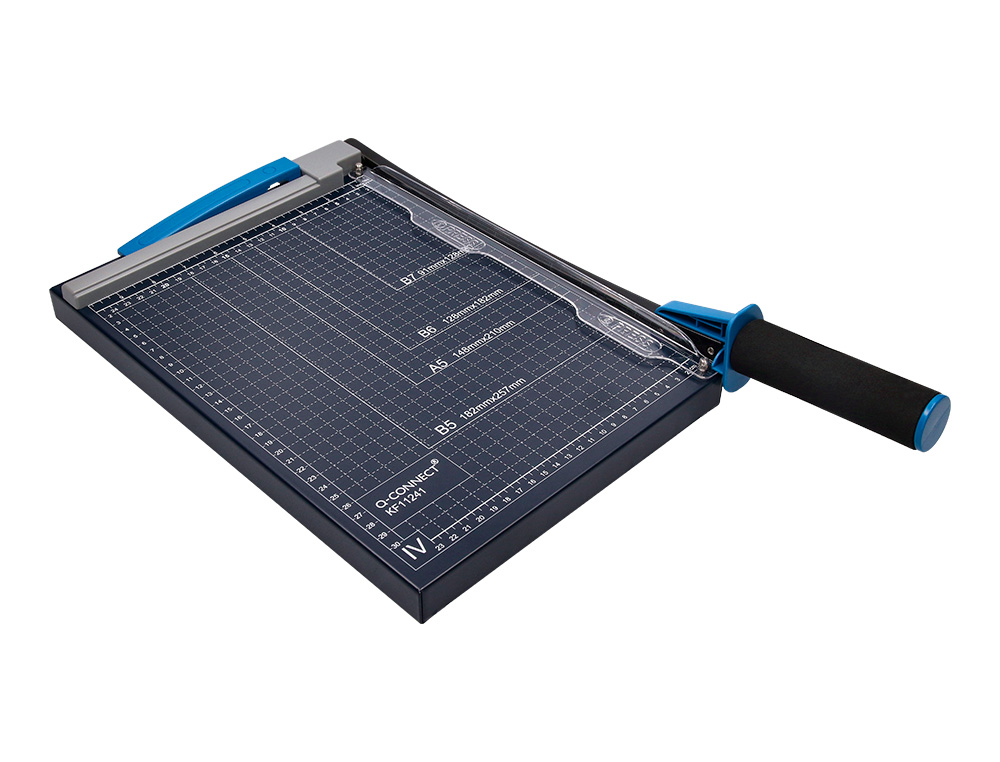 CIZALLA Q-CONNECT METALICA DE PALANCA A4 CAPACIDAD CORTE 10 HOJAS