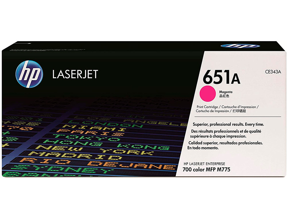 Toner hp 651a laserjet mfp m775dn / m775f / m775z / m775z magenta 16.000 paginas
