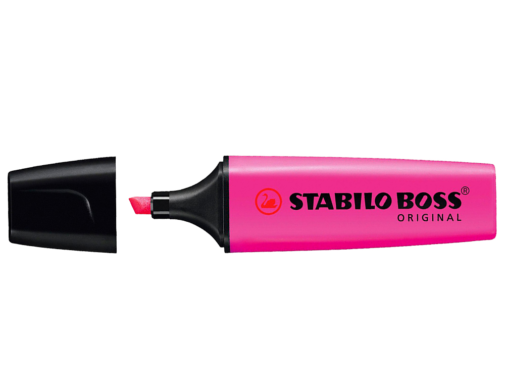 Rotulador stabilo boss fluorescente 70 magenta