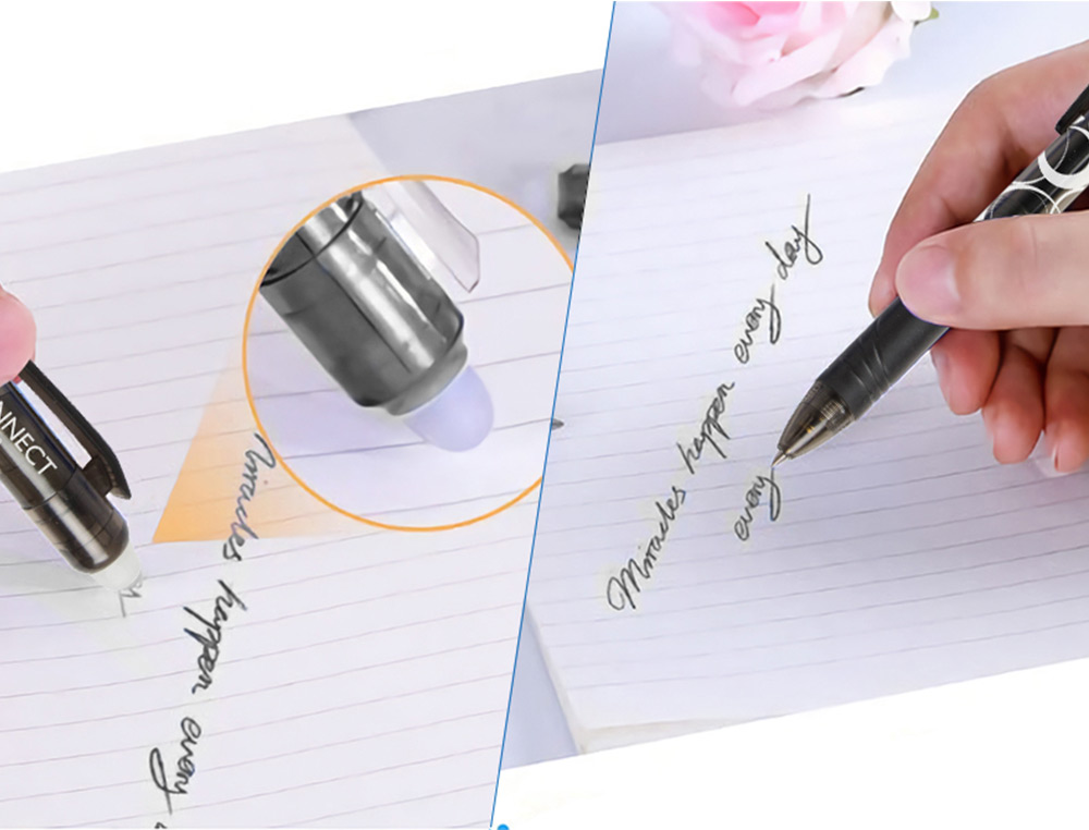 BOLIGRAFO Q-CONNECT RETRACTIL BORRABLE 0,7 MM COLOR NEGRO