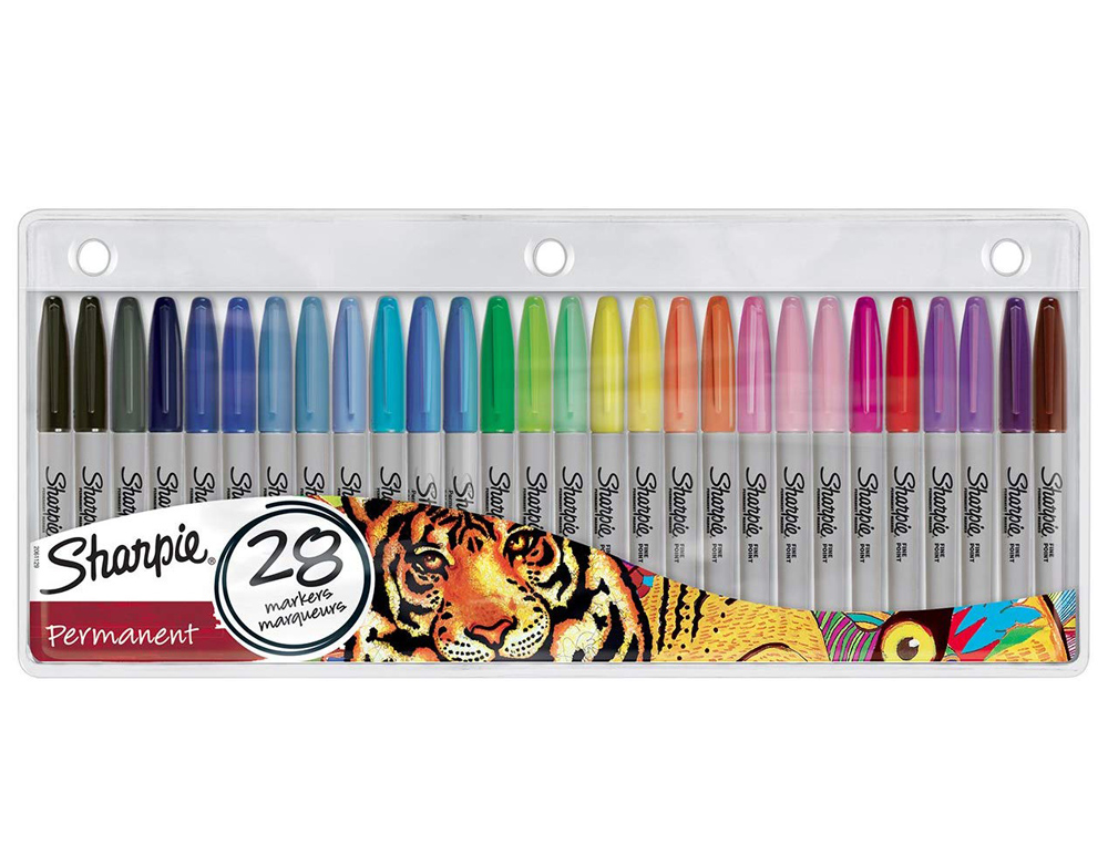 Sharpie Rotuladores permanentes finos colores surtidos 24 unidades – Yaxa  Costa Rica