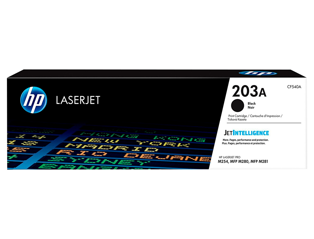 Toner hp 203a laserjet pro m254 / mfp m280 / mfp m281 negro 1400 paginas