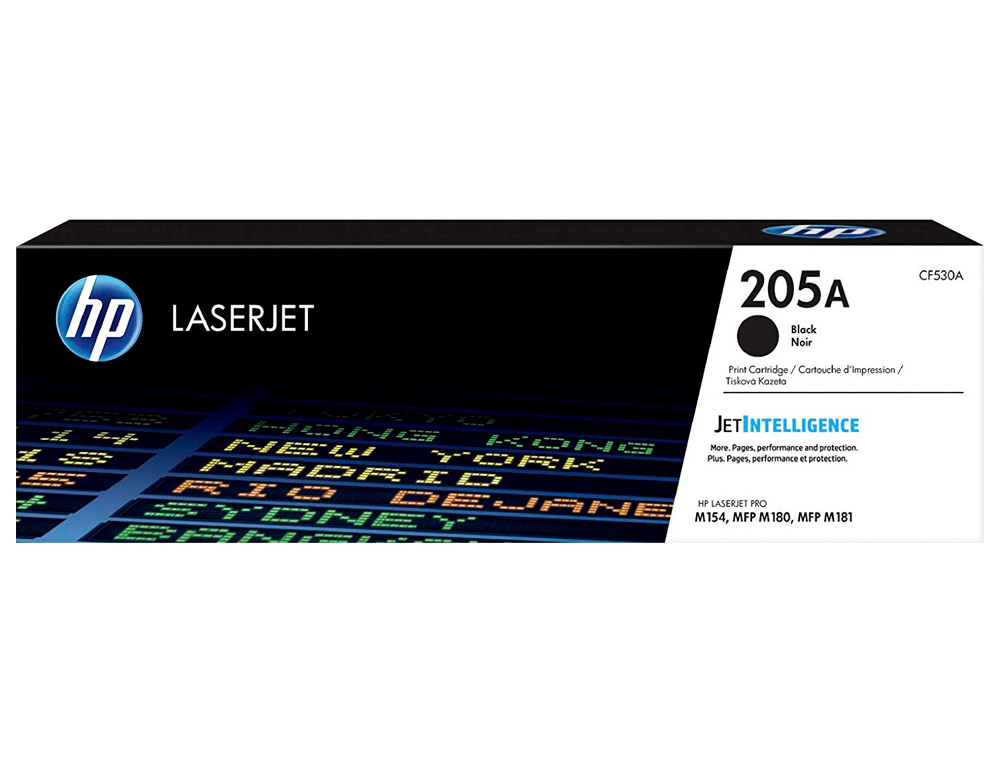 Toner hp 205a laserjet m 154a / 154nw / mfp m180n / 181fw negro 1100 paginas
