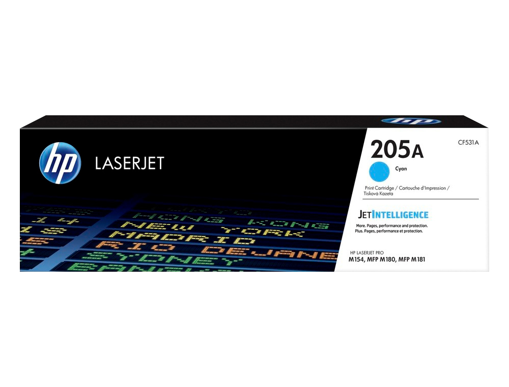 Toner hp 205a laserjet m154a / 154nw / mfp m180n / 181fw cian 900 paginas