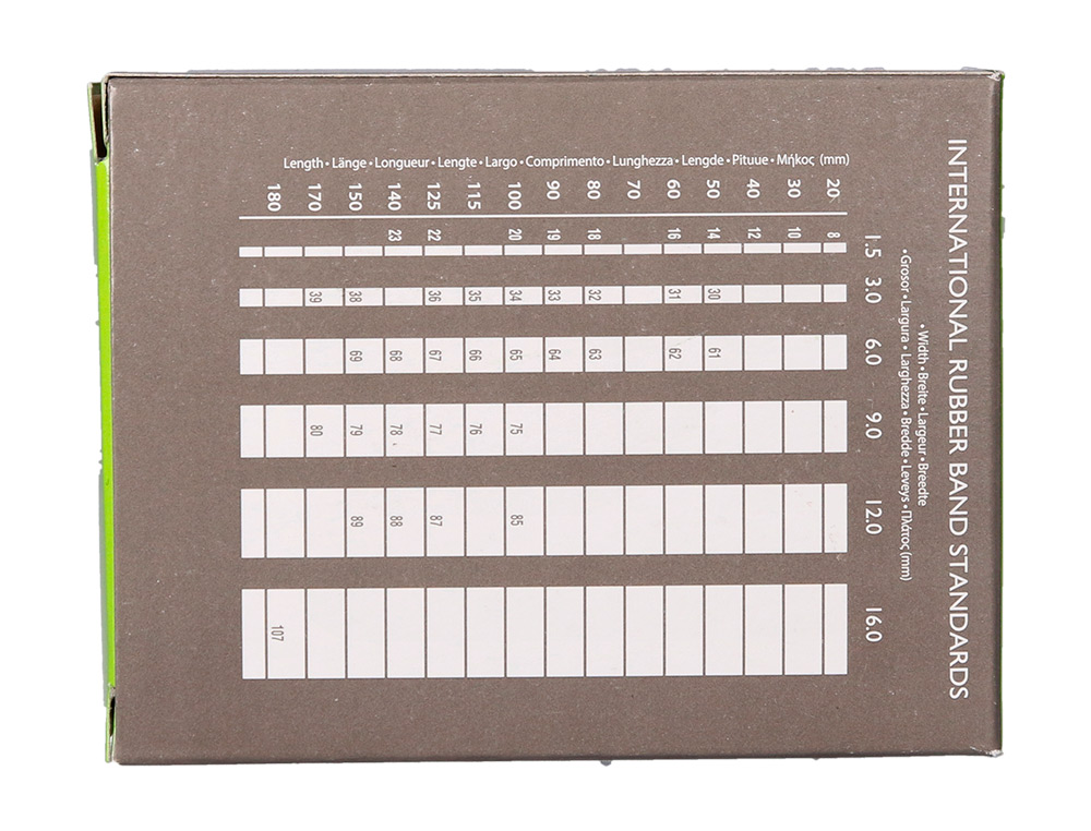 GOMILLAS ELASTICAS Q-CONNECT 100 GR 150X3 MM NUMERO 38