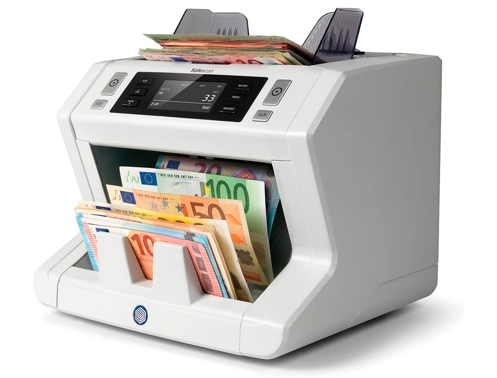 Detector contador de billetes falsos safescan 2665s 7 puntos de verificacion funcion añadir y de faj
