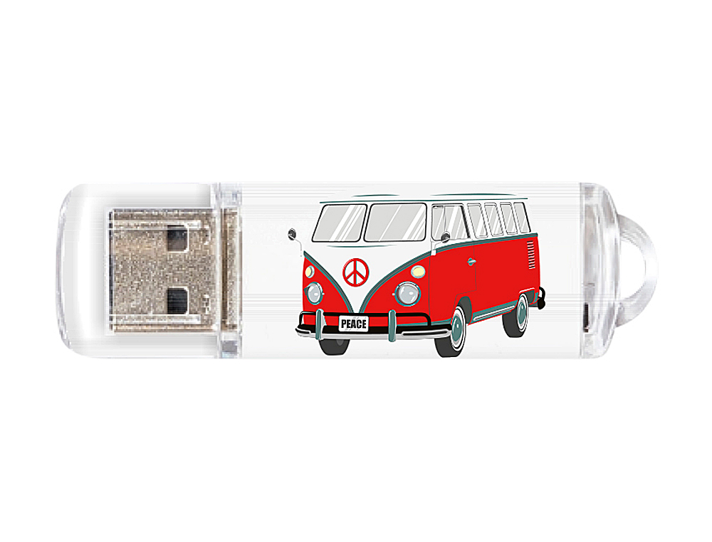 Memoria usb techonetech flash drive 16 gb 2.0 camper van-van