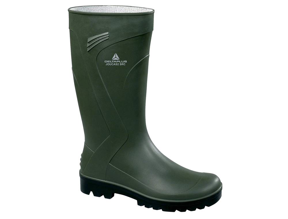 Bota deltaplus de seguridad jouca pvc verde suela de tacos talla 45