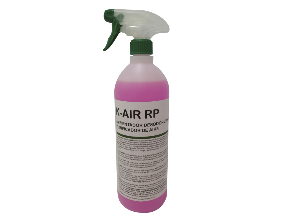 Ambientador spray ikm k-air aroma ropa limpia botella de 1 litro