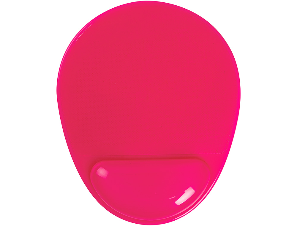 ALFOMBRILLA PARA RATON Q-CONNECT REPOSAMUÑECAS DE GEL PVC COLOR ROSA 210X245X20 MM