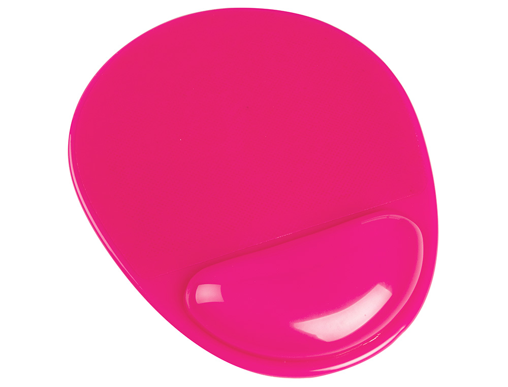 ALFOMBRILLA PARA RATON Q-CONNECT REPOSAMUÑECAS DE GEL PVC COLOR ROSA 210X245X20 MM