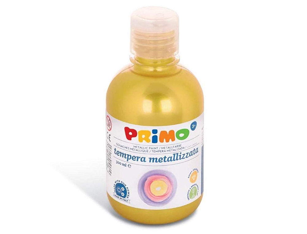 Tempera liquida primo escolar 300 ml amarillo metalizado