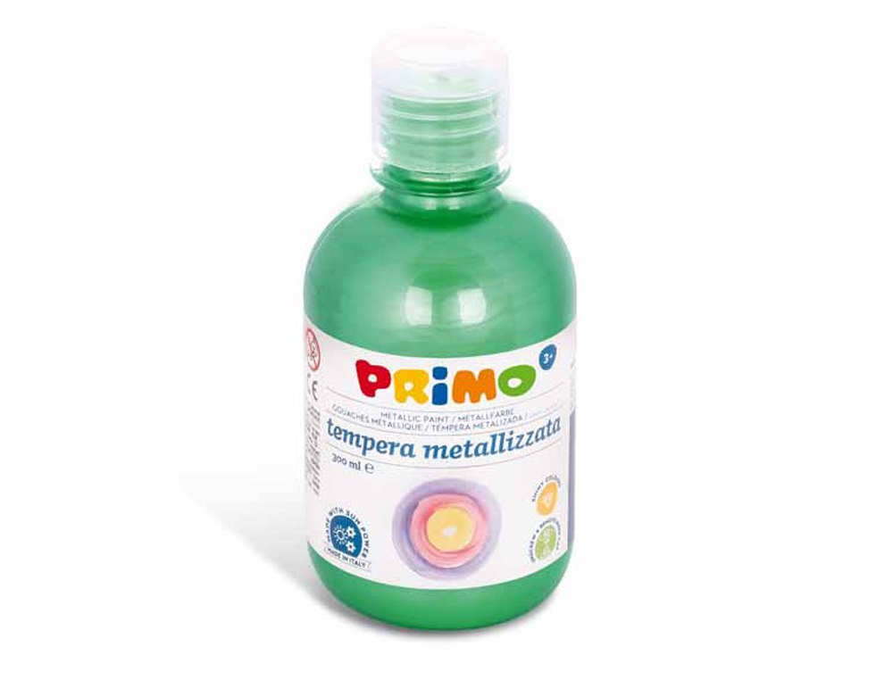 Tempera liquida primo escolar 300 ml verde metalizado