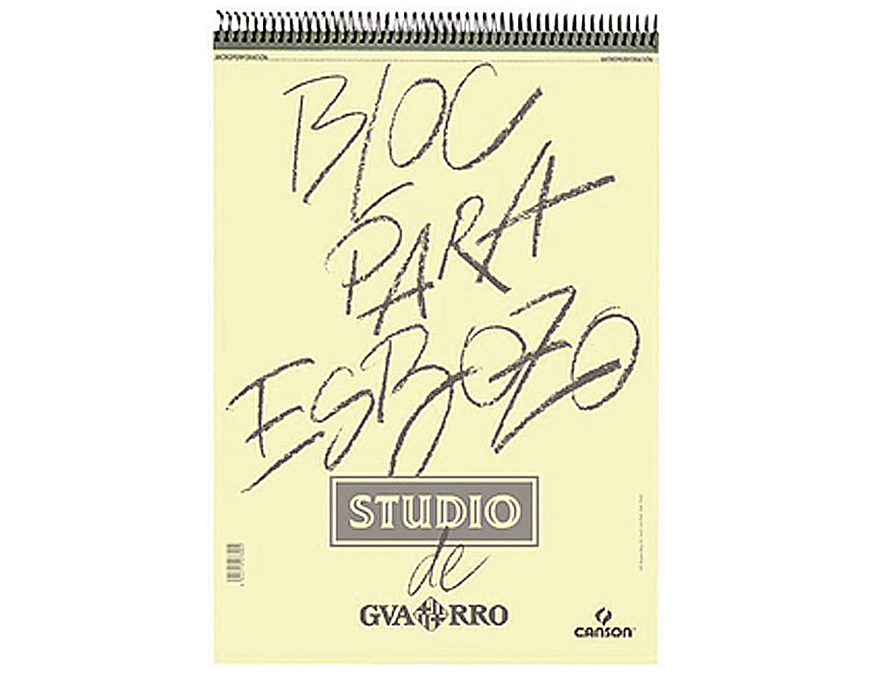 Bloc dibujo esbozo canson din a4 microperforado 21x29,7 cm 100 hojas grano fino 90 gr