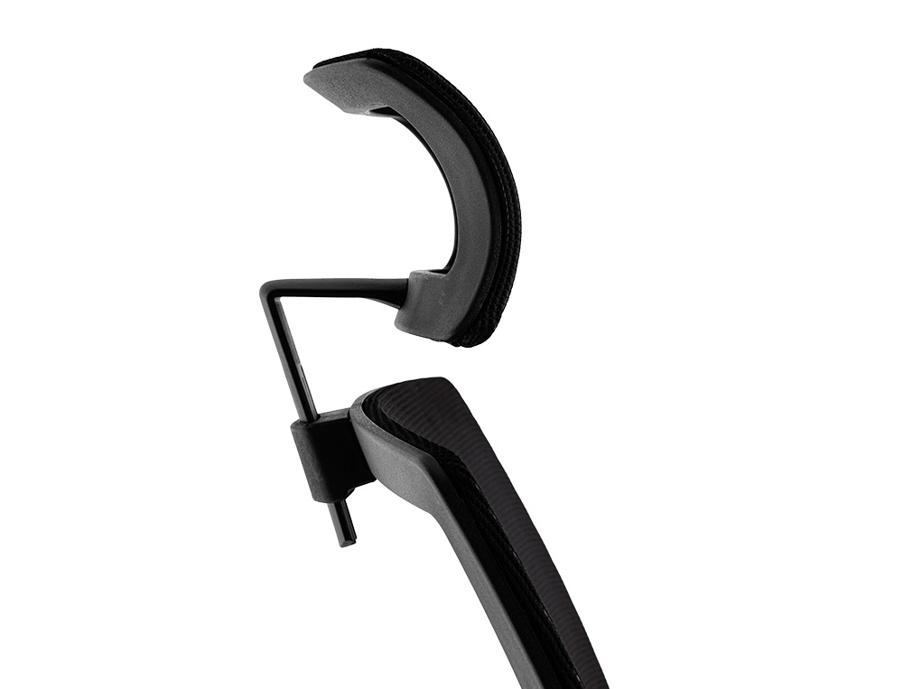 CADEIRA DE DIRECAO Q-CONNECT ERGONOMICA BASE METAL ENCOSTO ALTO COM APOIO DE CABECA AJUSTAVEL REGULAVEL EM ALTURA 1140+7