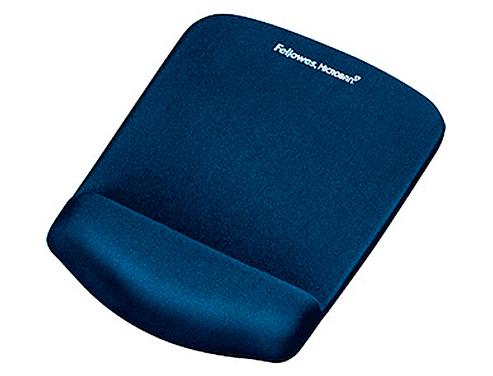 Alfombrillas fellowes para raton foam fusion plush touch azul 25x184x238 mm