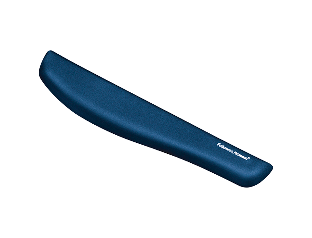 Reposamuñecas fellowes para teclado foam fusion plush touch azul 25x460x81 mm