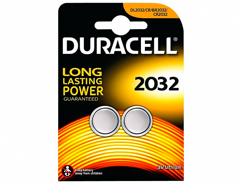 Pila duracell alcalina boton cr2032 blister 2 unidades