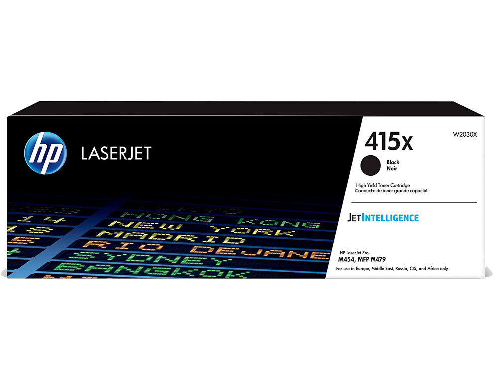 Toner hp 415x laser color m454 / mfp m479 negro 7500 paginas