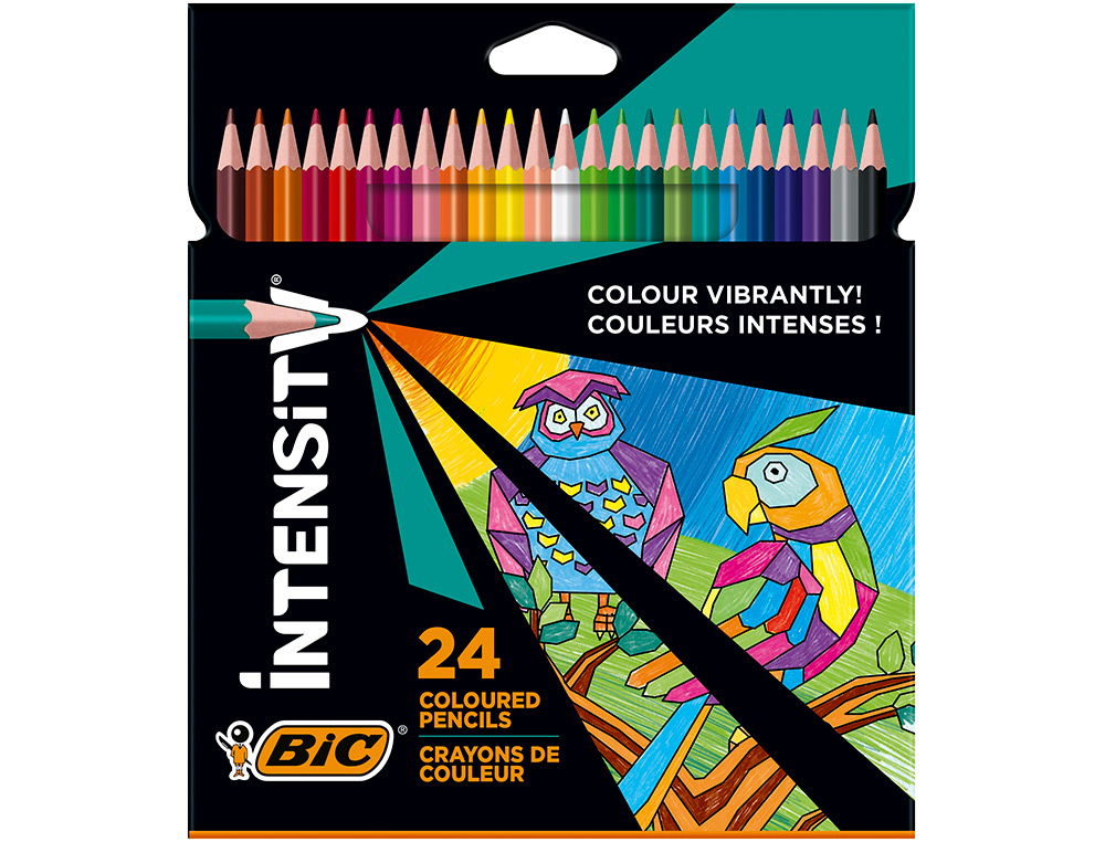 Lapices de colores intensity caja de 24 unidades colores surtidos