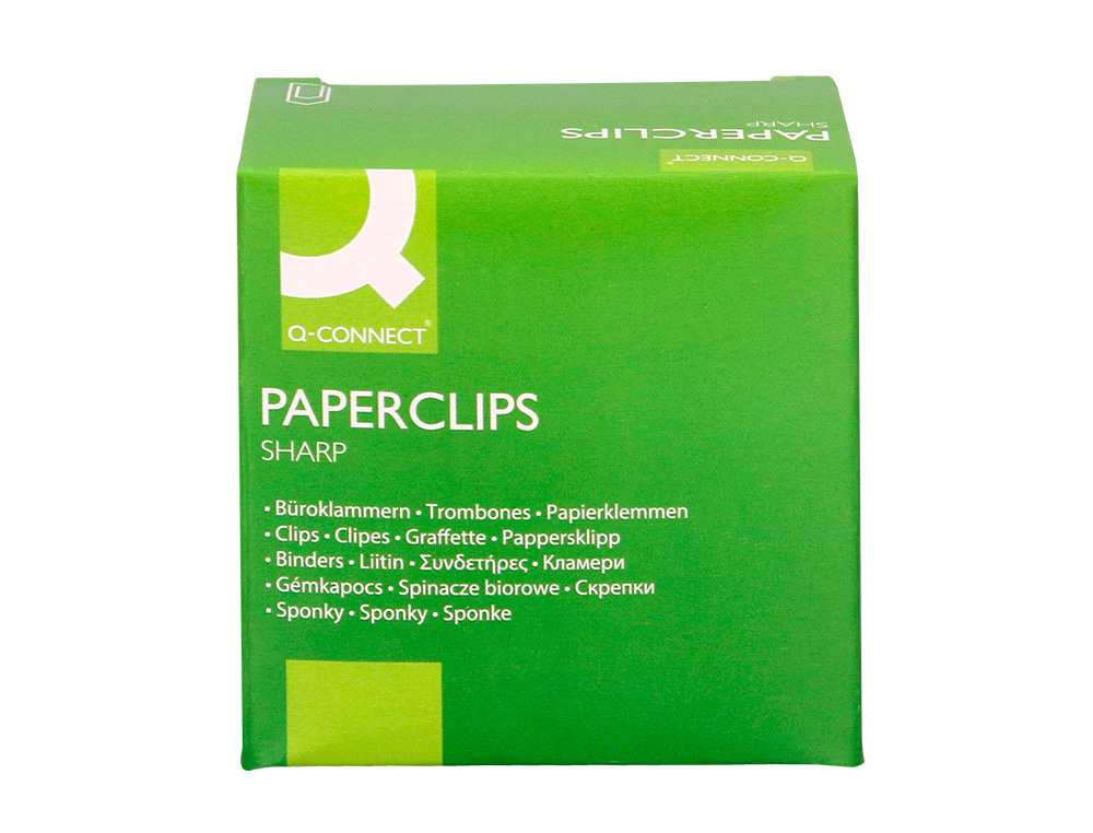 CLIPS NIQUELADOS Q-CONNECT Nº4 50 MM CAJA DE 100 UNIDADES