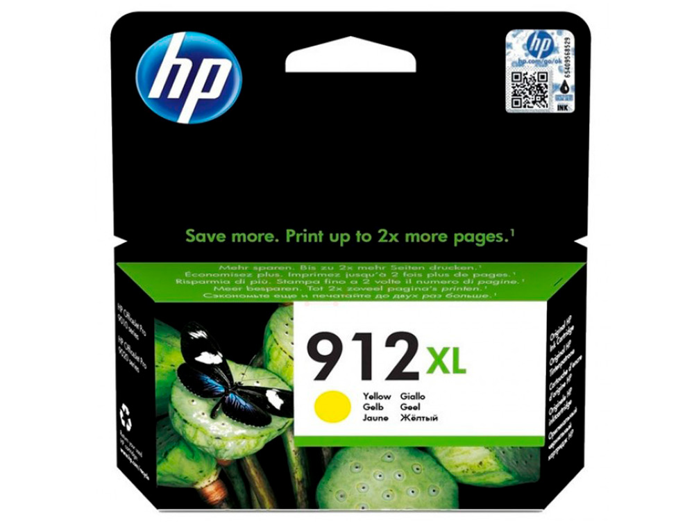 Ink-jet hp 912 xl officejet 8010 / 8020 / 8035 amarillo 825 pag