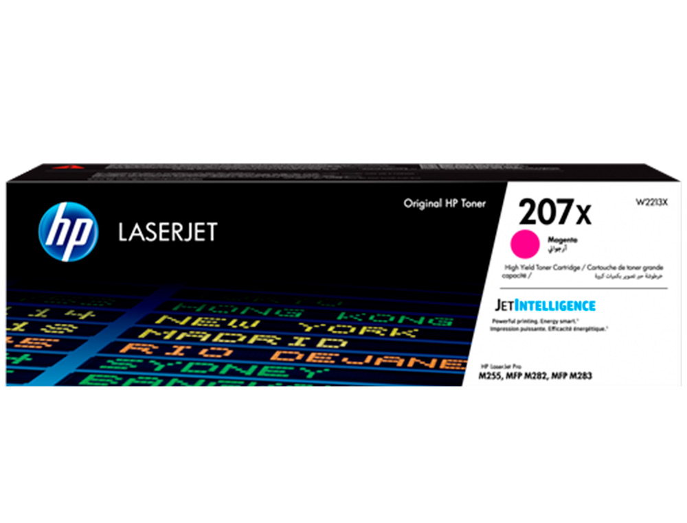 Toner hp 207x color laserjet pro m282nw / m283fdn / m283fdw magenta 2.450 paginas