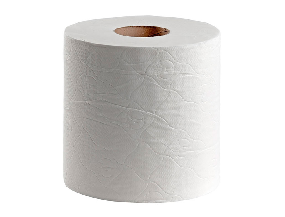 Papel secamanos dahi 2 capas celulosa gofrada 195 mm x 145 mt paquete de 6 rollos