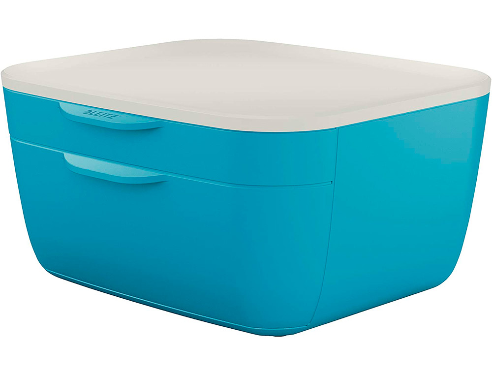 Fichero cajones de sobremesa leitz cosy 2 cajones azul