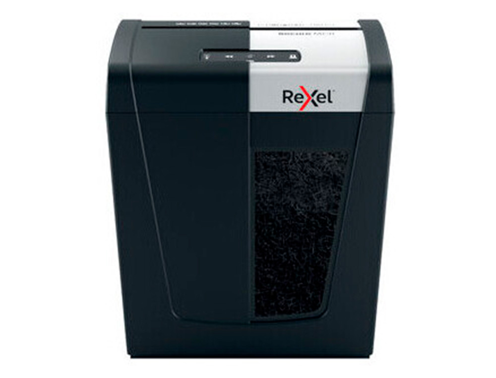 Destructora de documentos rexel secure mc6 eu capacidad 6 hojas grapas clips tarjetas y cd 18 l