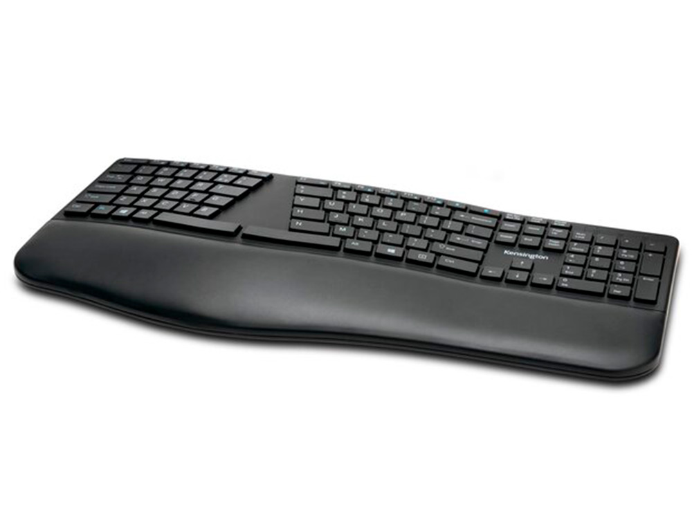 Teclado kensington inalambrico pro fit ergo color negro 252x482x38 mm