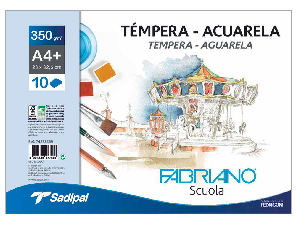 PAPEL ACUARELA GUARRO G/GRUESO 50X70 CM 350 G