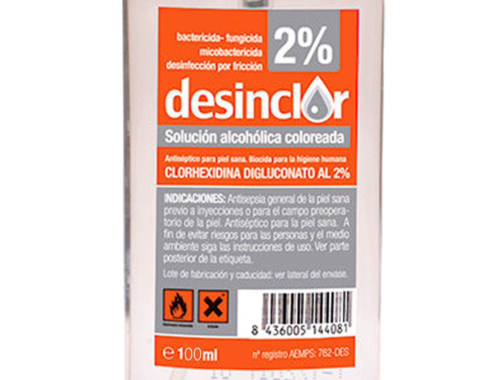 DESEMCLOR SOLUCAO 2% ALCOÓLICA FRASCO DE 125 ML