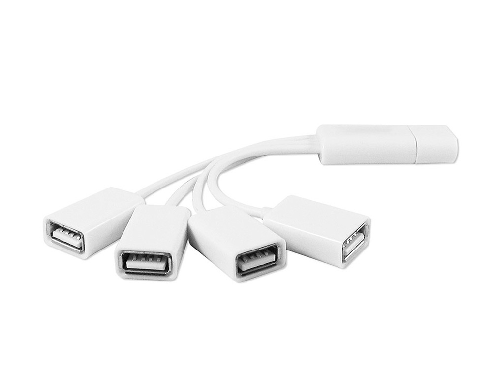 Hub ewent flexible 4 puertos usb 2.0