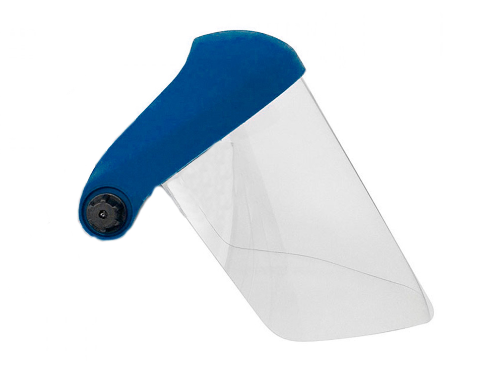 Pantalla para casco faru a20c con visera y protector barbilla azul 200x300 mm