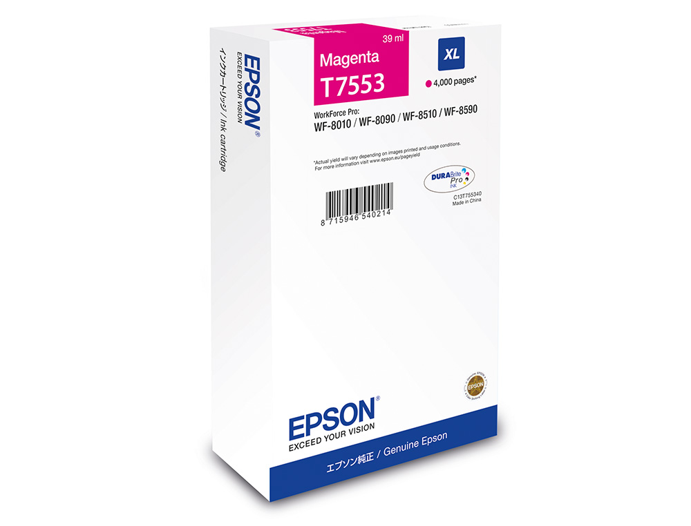 Ink-jet epson magenta xl 4000p wf-8xxx