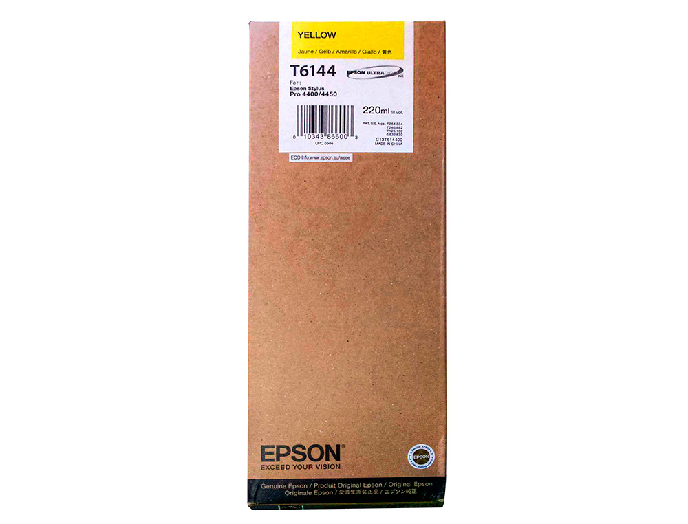 Ink-jet epson gf stylus photo 4450/4400 amarillo alta capacidad