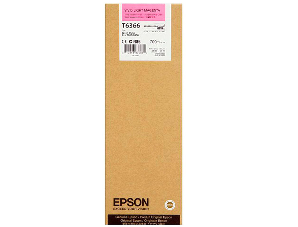 Ink-jet epson gf stylus photo 7900/9900 magenta vivo claro alta capacidad