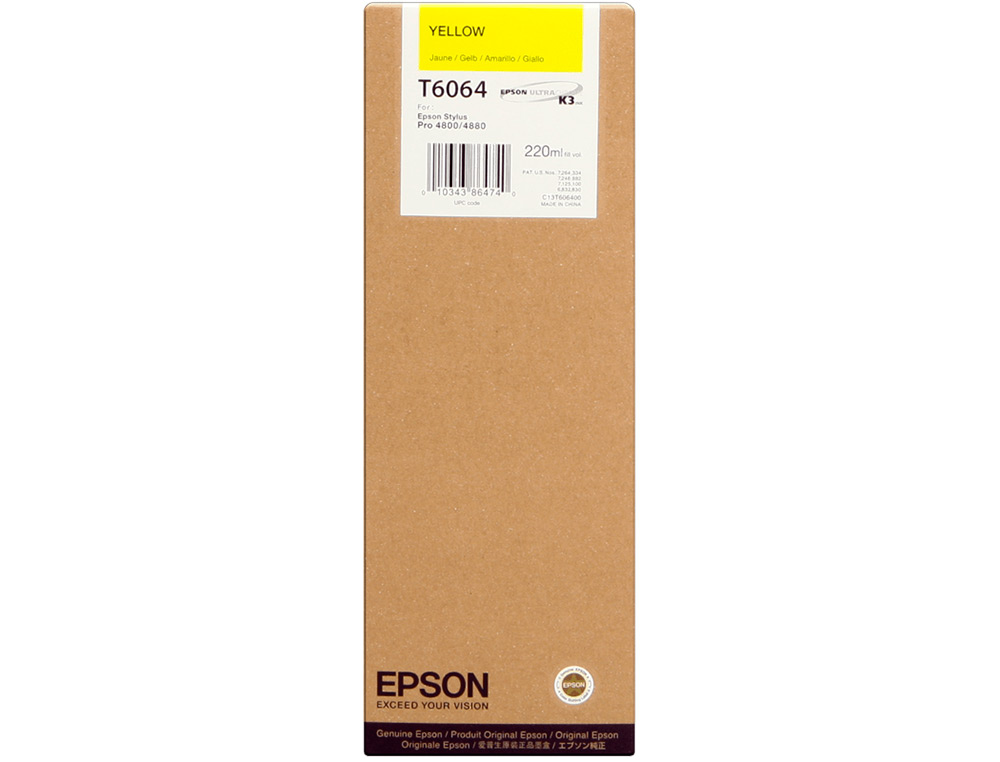 Ink-jet epson gf stylus pro 4880/4800 amarillo