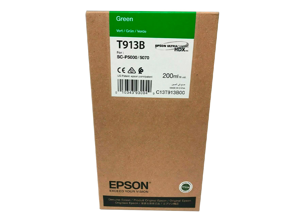 Ink-jet epson t913b green ink 200ml