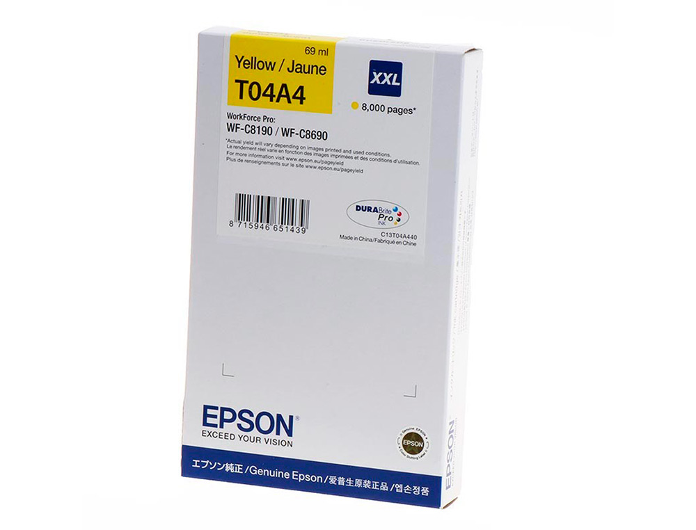 Ink-jet epson wf-c8190 / wf-c8690 xxl amarillo