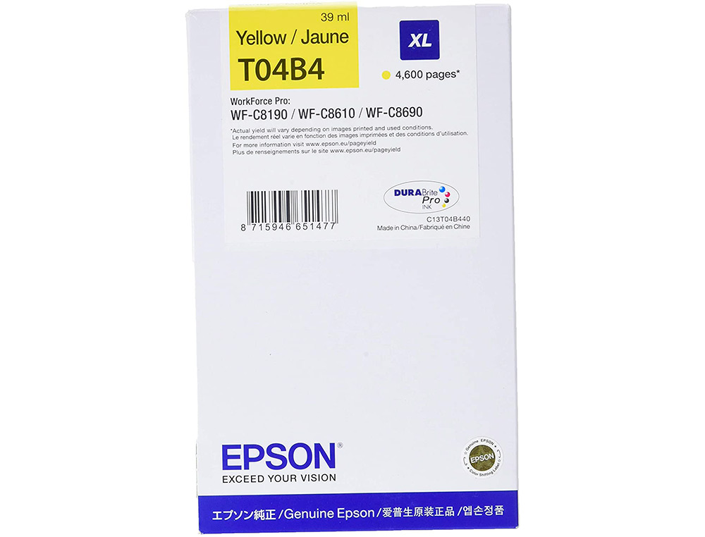 Ink-jet epson wf-c81xx / wf-c86xx xl amarillo