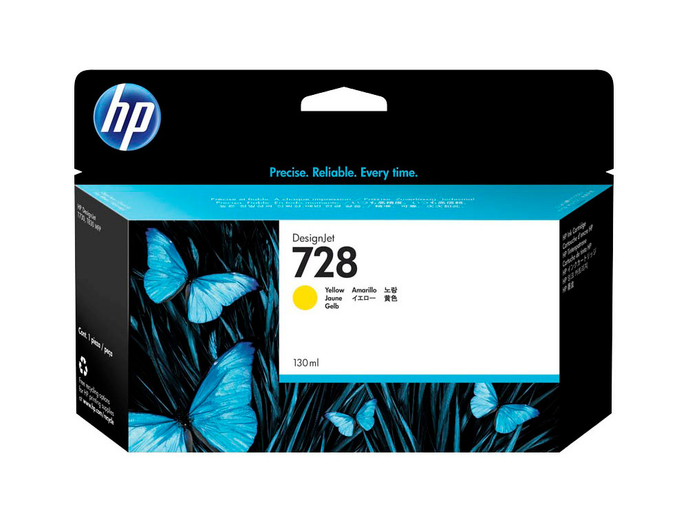 Ink-jet hp designjet t730 amarillo n 728/1000 paginas